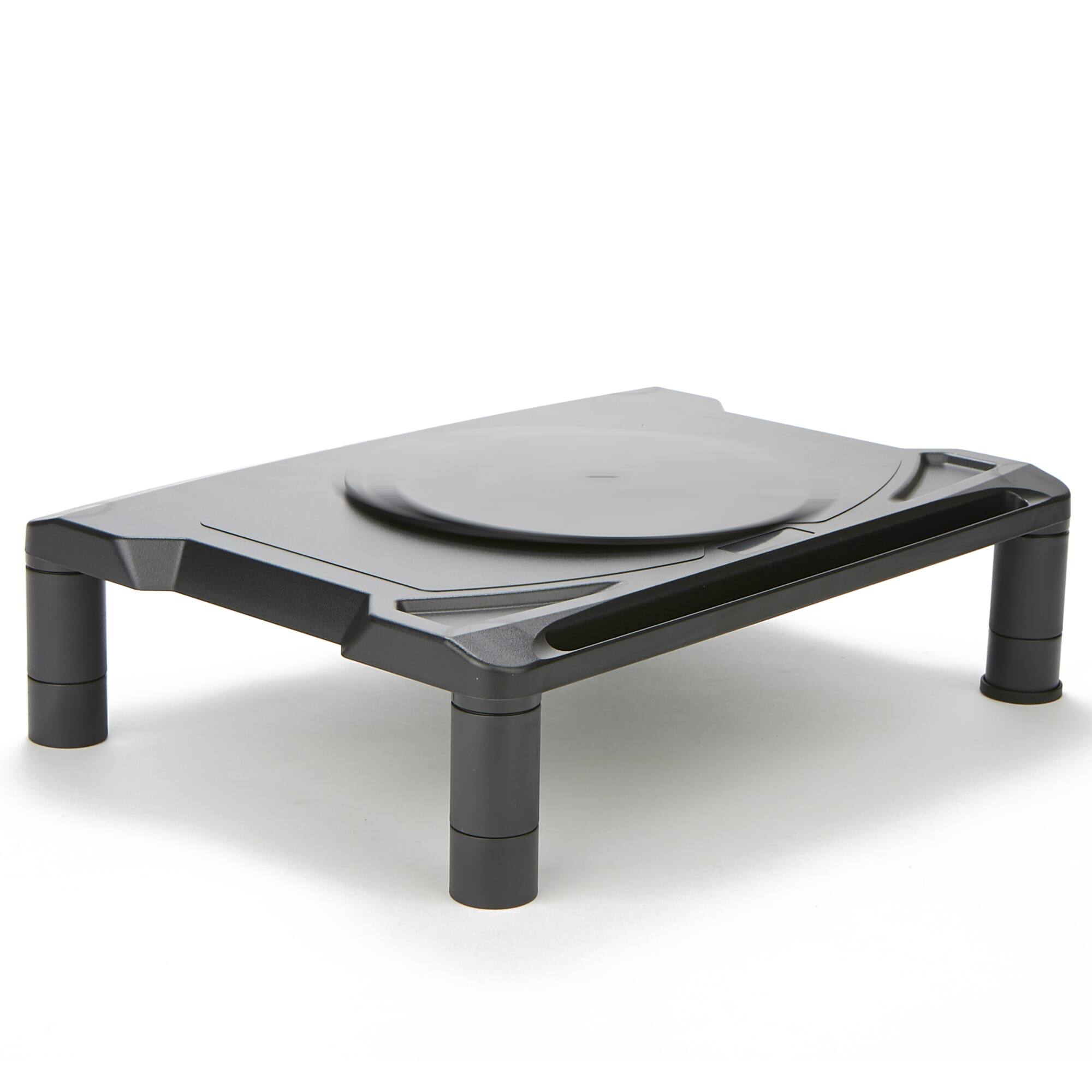 Mind Reader Black Rotative Extra Wide Monitor Risers